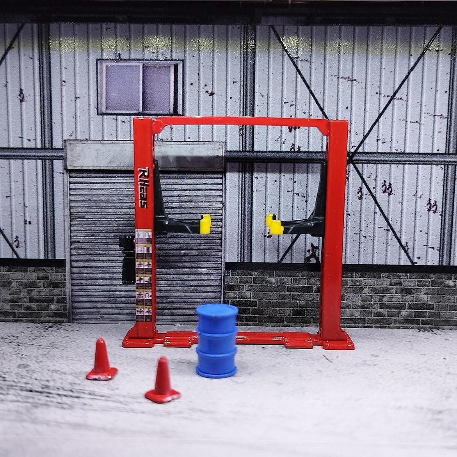 Miniature Garage Model Car Wor - Car Lift ulasan dan harga