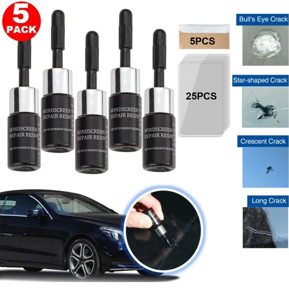5PCS Automotive Glass Crack Re - Car Repair Tools ulasan dan harga